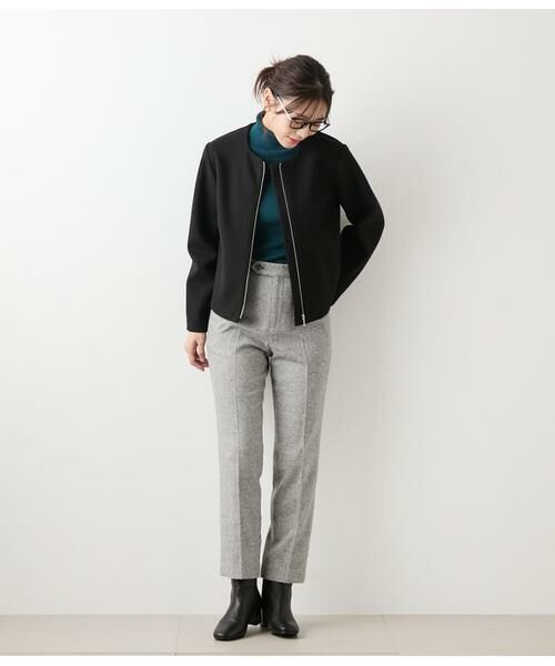 NEWYORKER L-SIZE / ニューヨーカー エルサイズ ニット・セーター | レーヨンポリストレッチ リブタートルネックプルオーバー | 詳細5