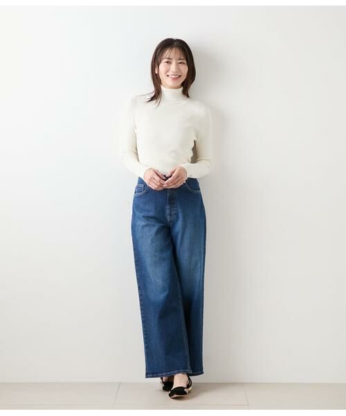 NEWYORKER L-SIZE / ニューヨーカー エルサイズ ニット・セーター | レーヨンポリストレッチ リブタートルネックプルオーバー | 詳細9