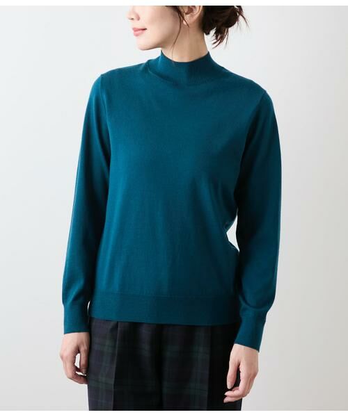 NEWYORKER L-SIZE / ニューヨーカー エルサイズ ニット・セーター | キャッシュウール ボトルネックプルオーバー | 詳細1