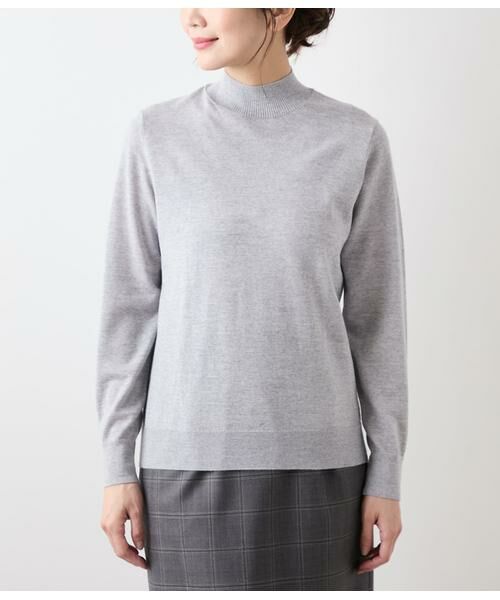 NEWYORKER L-SIZE / ニューヨーカー エルサイズ ニット・セーター | キャッシュウール ボトルネックプルオーバー | 詳細10