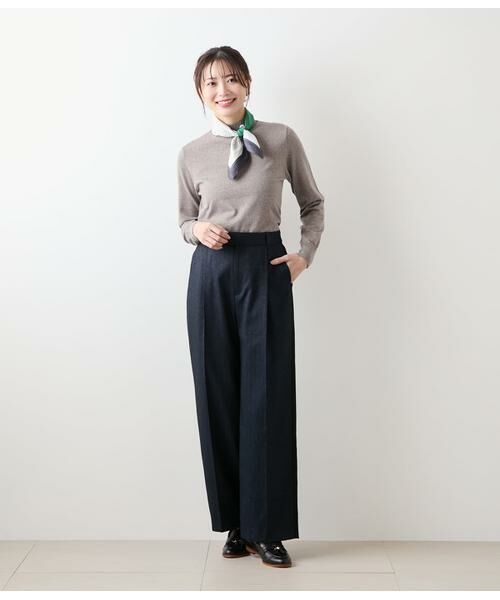 NEWYORKER L-SIZE / ニューヨーカー エルサイズ ニット・セーター | キャッシュウール ボトルネックプルオーバー | 詳細23