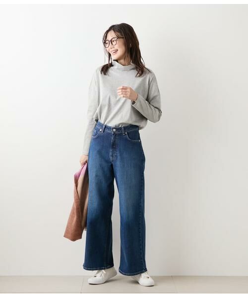 NEWYORKER L-SIZE / ニューヨーカー エルサイズ カットソー | オーガニックコットンスムース オフハイネックプルオーバー | 詳細3