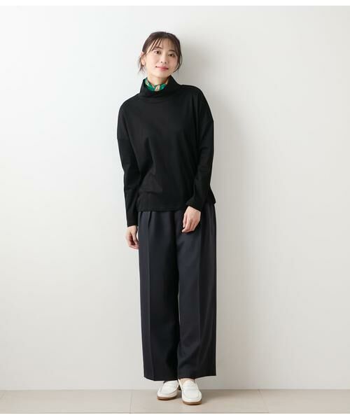 NEWYORKER L-SIZE / ニューヨーカー エルサイズ カットソー | オーガニックコットンスムース オフハイネックプルオーバー | 詳細6