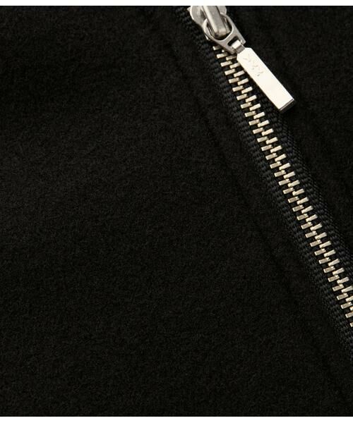 NEWYORKER L-SIZE / ニューヨーカー エルサイズ レザーブルゾン・ジャケット | ジャージーメルトン ノーカラーブルゾン | 詳細10