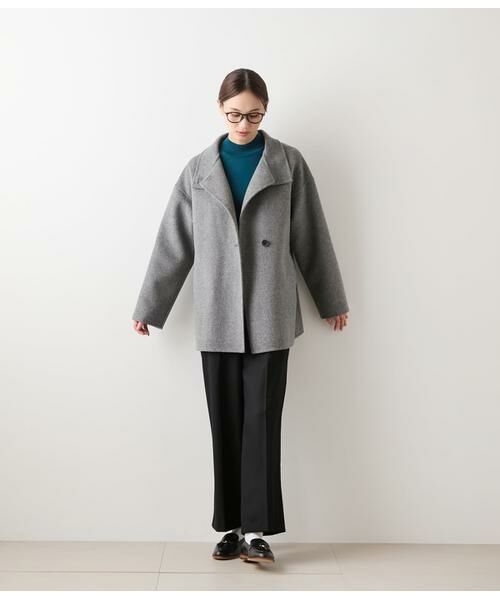 NEWYORKER L-SIZE / ニューヨーカー エルサイズ その他パンツ | ウールフラノ センタープレスワイドパンツ | 詳細11