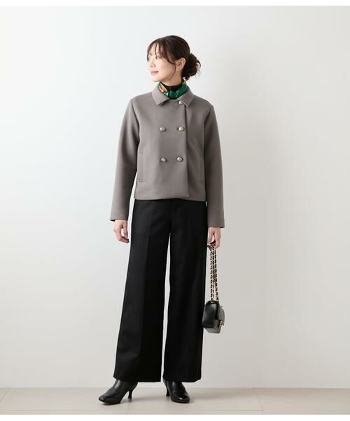 NEWYORKER L-SIZE / ニューヨーカー エルサイズ その他パンツ | ウールフラノ センタープレスワイドパンツ | 詳細13