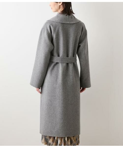 NEWYORKER L-SIZE / ニューヨーカー エルサイズ その他アウター | ウールナイロンリバー ショールカラーロングコート | 詳細3