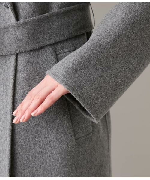 NEWYORKER L-SIZE / ニューヨーカー エルサイズ その他アウター | ウールナイロンリバー ショールカラーロングコート | 詳細4