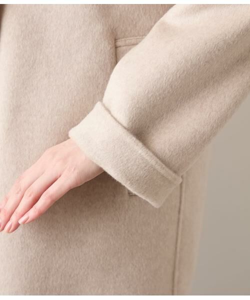 NEWYORKER L-SIZE / ニューヨーカー エルサイズ その他アウター | ウールナイロンリバー スタンドショートコート | 詳細4