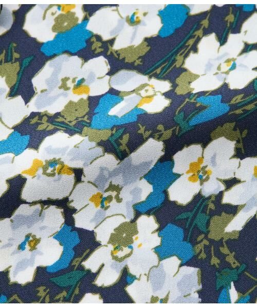 NEWYORKER L-SIZE / ニューヨーカー エルサイズ シャツ・ブラウス | ビオラフラワープリント フロントフリルブラウス | 詳細8