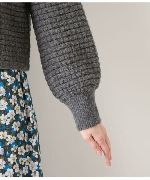 NEWYORKER L-SIZE / ニューヨーカー エルサイズ カーディガン・ボレロ | ブークレー格子柄 クルーネックショートカーディガン | 詳細3