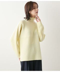 NEWYORKER L-SIZE / ニューヨーカー エルサイズ ニット・セーター | ウールカシミヤ リブハイネックニットプルオーバー