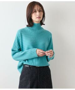 NEWYORKER L-SIZE / ニューヨーカー エルサイズ ニット・セーター | ウールカシミヤ リブハイネックニットプルオーバー