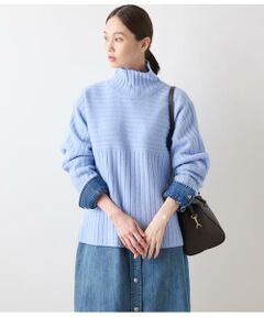 NEWYORKER L-SIZE / ニューヨーカー エルサイズ ニット・セーター | ウールカシミヤ リブハイネックニットプルオーバー
