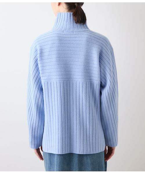 NEWYORKER L-SIZE / ニューヨーカー エルサイズ ニット・セーター | ウールカシミヤ リブハイネックニットプルオーバー | 詳細2