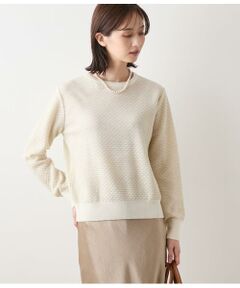 NEWYORKER L-SIZE / ニューヨーカー エルサイズ ニット・セーター | トライアングルラメ クルーネックニットプルオーバー