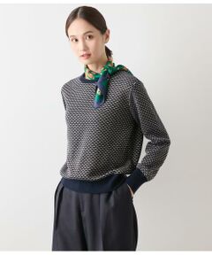 NEWYORKER L-SIZE / ニューヨーカー エルサイズ ニット・セーター | トライアングルラメ クルーネックニットプルオーバー