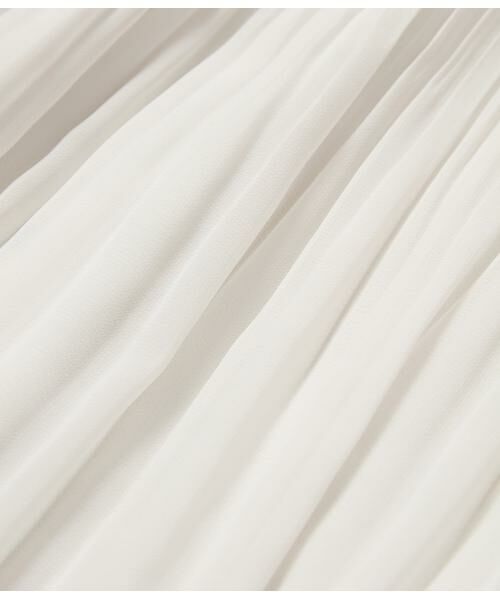 NEWYORKER L-SIZE / ニューヨーカー エルサイズ ミニ・ひざ丈スカート | シフォンジョーゼット プリーツスカート | 詳細6