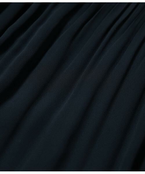 NEWYORKER L-SIZE / ニューヨーカー エルサイズ ミニ・ひざ丈スカート | シフォンジョーゼット プリーツスカート | 詳細9