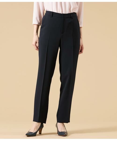 NEWYORKER L-SIZE / ニューヨーカー エルサイズ スラックス・ドレスパンツ | シルキークロス クロップドテーパードパンツ | 詳細1