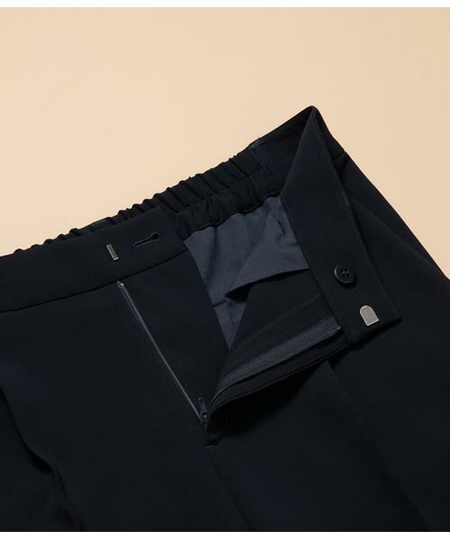 NEWYORKER L-SIZE / ニューヨーカー エルサイズ その他パンツ | シルキークロス 1タックワイドパンツ(ネイビー) | 詳細5