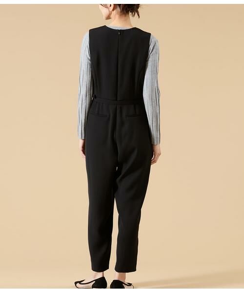 NEWYORKER L-SIZE / ニューヨーカー エルサイズ その他パンツ | ダブルサテン キーネックオールインワン | 詳細3