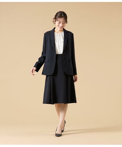 NEWYORKER L-SIZE / ニューヨーカー エルサイズ カットソー | TR天竺&ストレッチデシン ドッキングブラウス | 詳細12