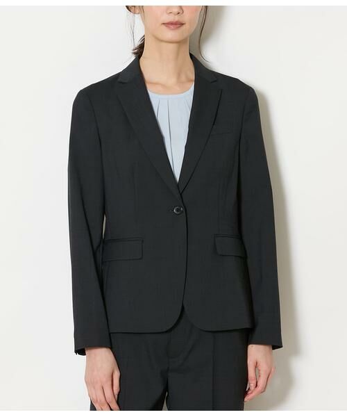 NEWYORKER L-SIZE / ニューヨーカー エルサイズ テーラードジャケット | ウールピンヘッド 1釦テーラードジャケット | 詳細1