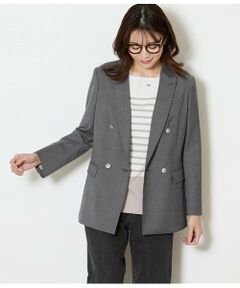 NEWYORKER L-SIZE / ニューヨーカー エルサイズ テーラードジャケット | ウールオックス ダブルブレストブレザー