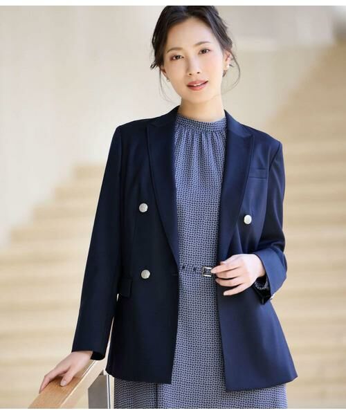 NEWYORKER L-SIZE / ニューヨーカー エルサイズ テーラードジャケット | ウールオックス ダブルブレストブレザー | 詳細18