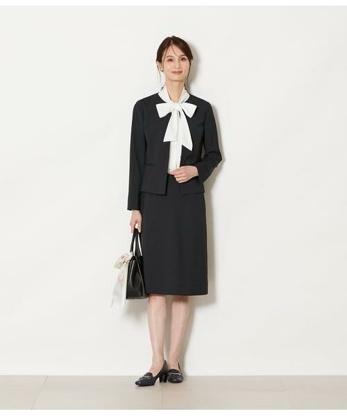 NEWYORKER L-SIZE / ニューヨーカー エルサイズ テーラードジャケット | ウールピンヘッド 1ホックノーカラージャケット | 詳細10