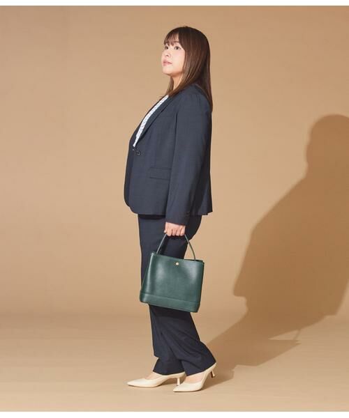 NEWYORKER L-SIZE / ニューヨーカー エルサイズ スラックス・ドレスパンツ | ウールピンヘッド テーパードパンツ | 詳細13