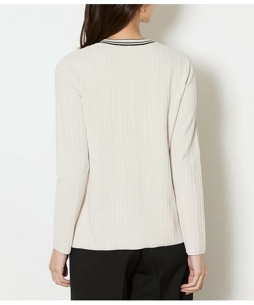 NEWYORKER L-SIZE / ニューヨーカー エルサイズ ニット・セーター | コットンポリエステル 配色クルーネックリブプルオーバー | 詳細2