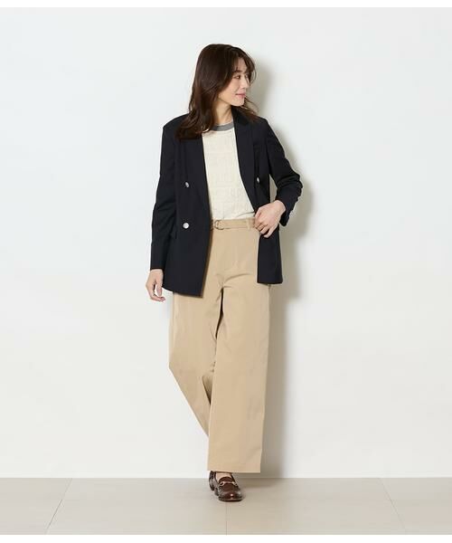 NEWYORKER L-SIZE / ニューヨーカー エルサイズ ニット・セーター | コットンポリエステル 配色クルーネックリブプルオーバー | 詳細6