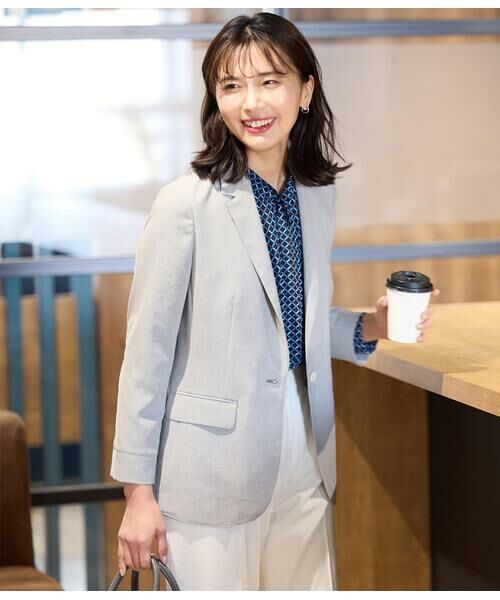 NEWYORKER L-SIZE / ニューヨーカー エルサイズ テーラードジャケット | ドライクロス 1釦テーラードジャケット | 詳細12