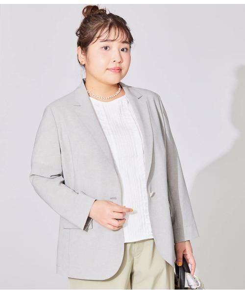 NEWYORKER L-SIZE / ニューヨーカー エルサイズ Tシャツ | プレーディング天竺 ピンタック半袖プルオーバー | 詳細11