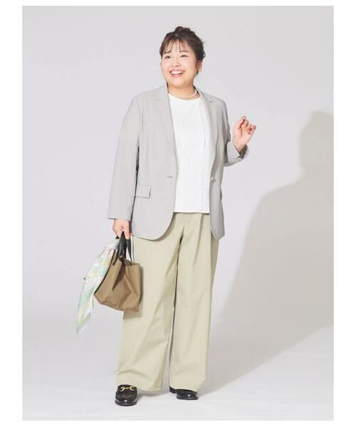 NEWYORKER L-SIZE / ニューヨーカー エルサイズ Tシャツ | プレーディング天竺 ピンタック半袖プルオーバー | 詳細12