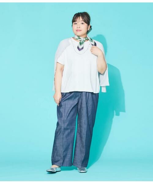 NEWYORKER L-SIZE / ニューヨーカー エルサイズ Tシャツ | プレーディング天竺 ピンタック半袖プルオーバー | 詳細17