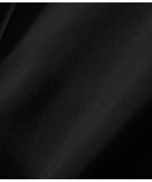 NEWYORKER L-SIZE / ニューヨーカー エルサイズ スラックス・ドレスパンツ | ストレッチツイル ワンタック1タックテーパードパンツ(ブラック) | 詳細10