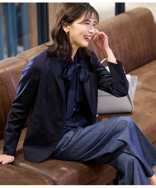 NEWYORKER L-SIZE / ニューヨーカー エルサイズ チノ・ワークパンツ | スラブシャンブレー タックワイドパンツ | 詳細19