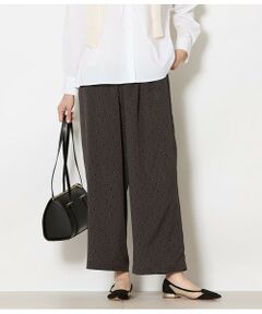 NEWYORKER L-SIZE / ニューヨーカー エルサイズ チノ・ワークパンツ | ダイヤドットプリント イージーワイドパンツ