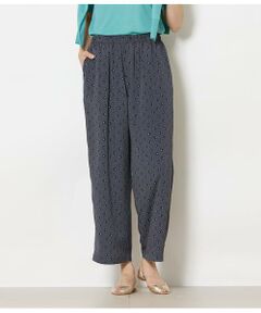 NEWYORKER L-SIZE / ニューヨーカー エルサイズ チノ・ワークパンツ | ダイヤドットプリント イージーワイドパンツ