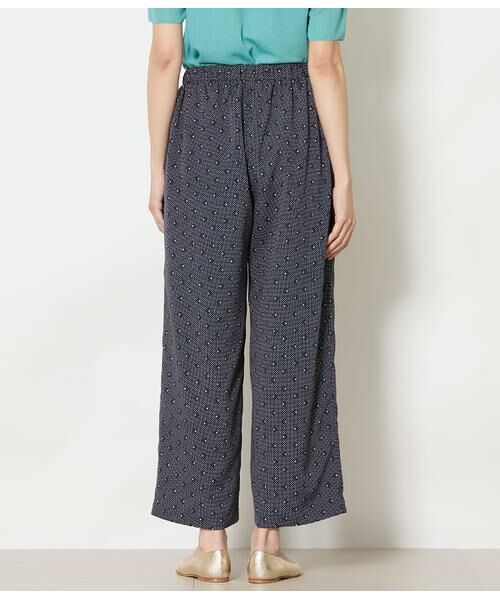 NEWYORKER L-SIZE / ニューヨーカー エルサイズ チノ・ワークパンツ | ダイヤドットプリント イージーワイドパンツ | 詳細3