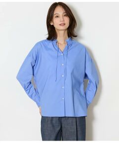 NEWYORKER L-SIZE / ニューヨーカー エルサイズ シャツ・ブラウス | タイプライター フリルスタンドブラウス