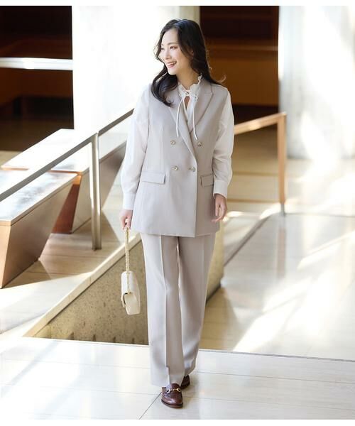 NEWYORKER L-SIZE / ニューヨーカー エルサイズ シャツ・ブラウス | タイプライター フリルスタンドブラウス | 詳細13