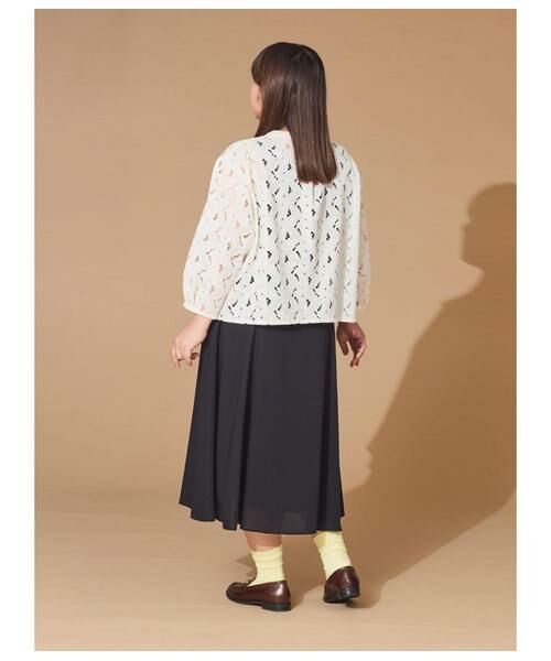 NEWYORKER L-SIZE / ニューヨーカー エルサイズ シャツ・ブラウス | リーフモチーフラッセルレース ブラウスジャケット | 詳細12