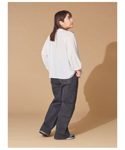 NEWYORKER L-SIZE / ニューヨーカー エルサイズ シャツ・ブラウス | ダイヤドットプリント スタンドネックギャザーブラウス | 詳細12