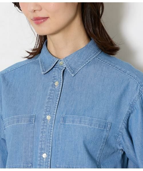 NEWYORKER L-SIZE / ニューヨーカー エルサイズ シャツ・ブラウス | ライトオンスデニムシャツ | 詳細3