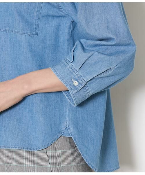 NEWYORKER L-SIZE / ニューヨーカー エルサイズ シャツ・ブラウス | ライトオンスデニムシャツ | 詳細4