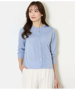 NEWYORKER L-SIZE / ニューヨーカー エルサイズ カーディガン・ボレロ | セルロースポリエステル天竺 メタルボタンクルーネックカーディガン